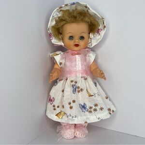 Vintage Drink and Wet 12” Doll Approx 60s-70s